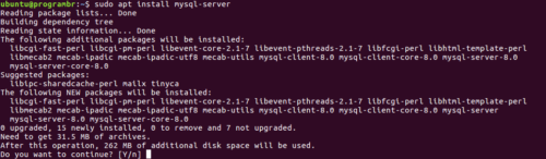 install mysql-server